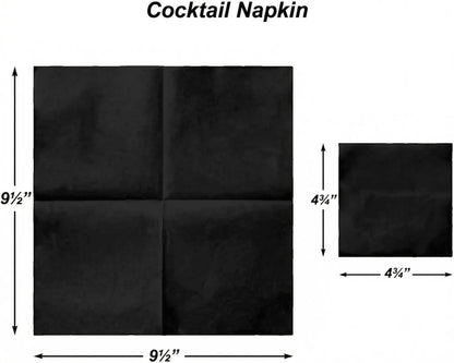 AH AMERICAN HOMESTEAD Cocktail Napkins-Disposable Beverage/Bar Napkins-White Linen-Like Square Napkins-Eco-Friendly & Compostable-Everyday Use, Party or Wedding 4.75inch x 4.75inch (100 Count, White)