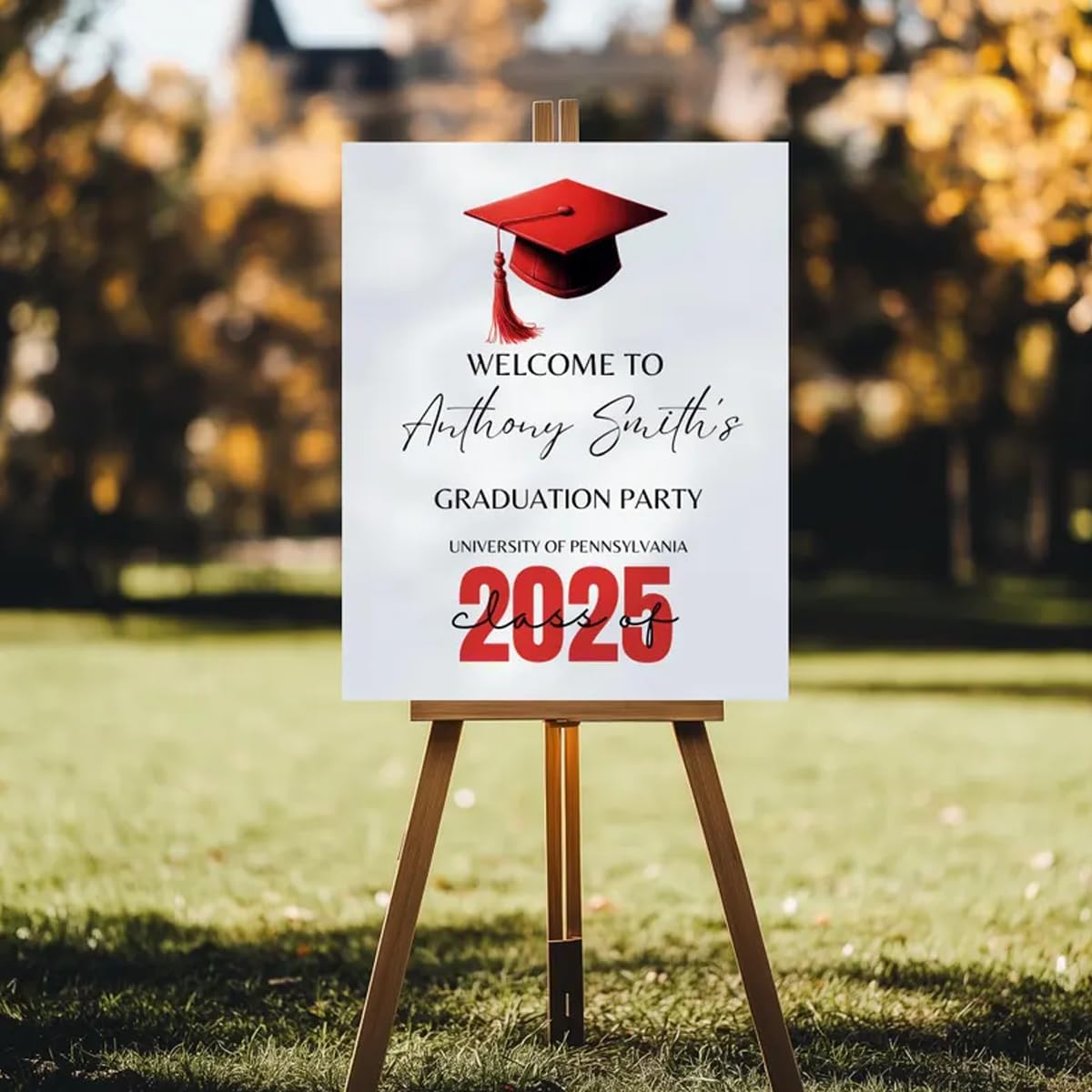 Graduation Party Welcome Sign, Photo Graduation Poster, Graduation Decorations, Grad Party Sign, Grad Welcome Sign, Graduation gift for best friend, Graduation gift for daughter, sister, brother - 1