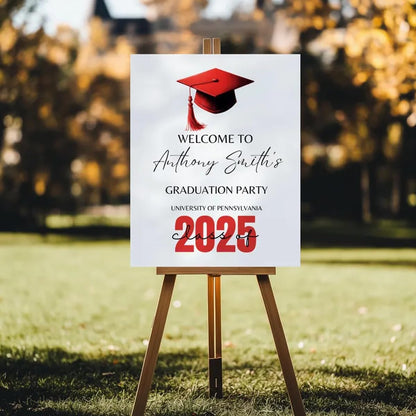 Graduation Party Welcome Sign, Photo Graduation Poster, Graduation Decorations, Grad Party Sign, Grad Welcome Sign, Graduation gift for best friend, Graduation gift for daughter, sister, brother - 1