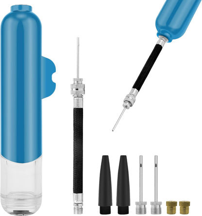 BROTOU Ball Pump, Dual Action Inflate Air Pump with 3 Needles and 2 Nozzles for Soccer Ball, Basketball, Volleyball, Balloons, Bikes