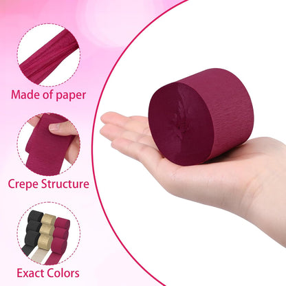Pastel Crepe Paper Streamers 9 Rolls 738ft,Fancy Streamers Party Decorations for Birthday Mother's Day Wedding Holiday Decorations DIY Gift Wrapping, 1.77 Inch x 82 Ft/Roll