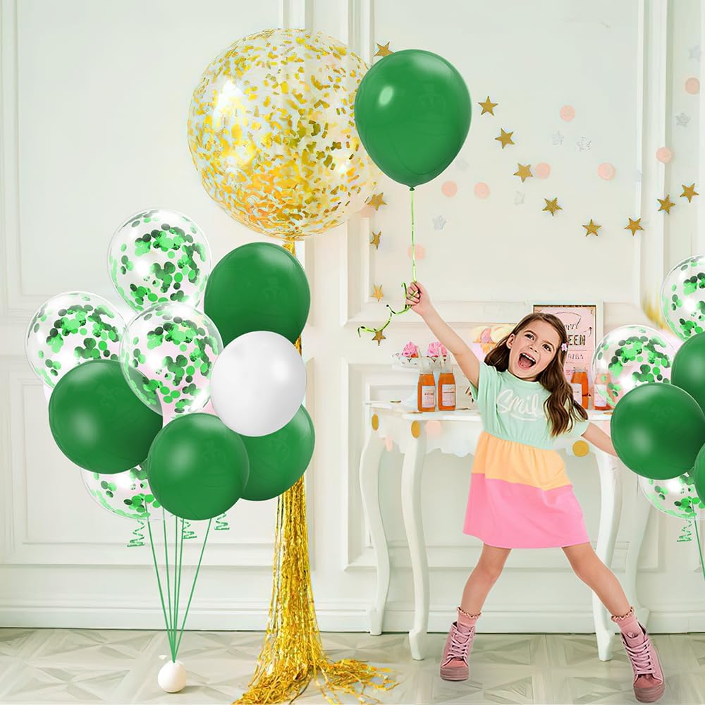 Gold Confetti Balloons, 50 Pcs 12 Inch, Glitter Gold Confetti Party Balloons, Party Decorations, Birthday Wedding Baby Shower Party Balloons Decorations