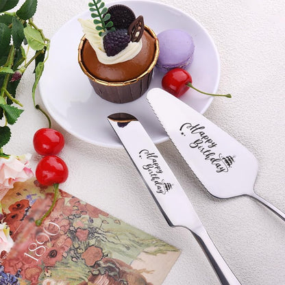 Cake Knife and Server Set for Birthday Party 60 Year Old Birthday Gift for Dad Mom Engraved Knives Servers Grandma Grandpa 60th Bday Gifts for Men Women 60 Yrs Old Bday Presents for Aunt Uncle