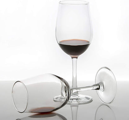 UMI UMIZILI 12 Ounce - Set of 12, Classic Durable Red/White Wine Glasses For Party