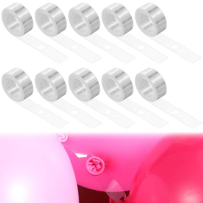 10 Pcs Balloon Decorating Strip, 164ft Balloon Decorating Garland Tape Strips, Balloon Arch Kit for Garlands Party Wedding Birthday Decorations