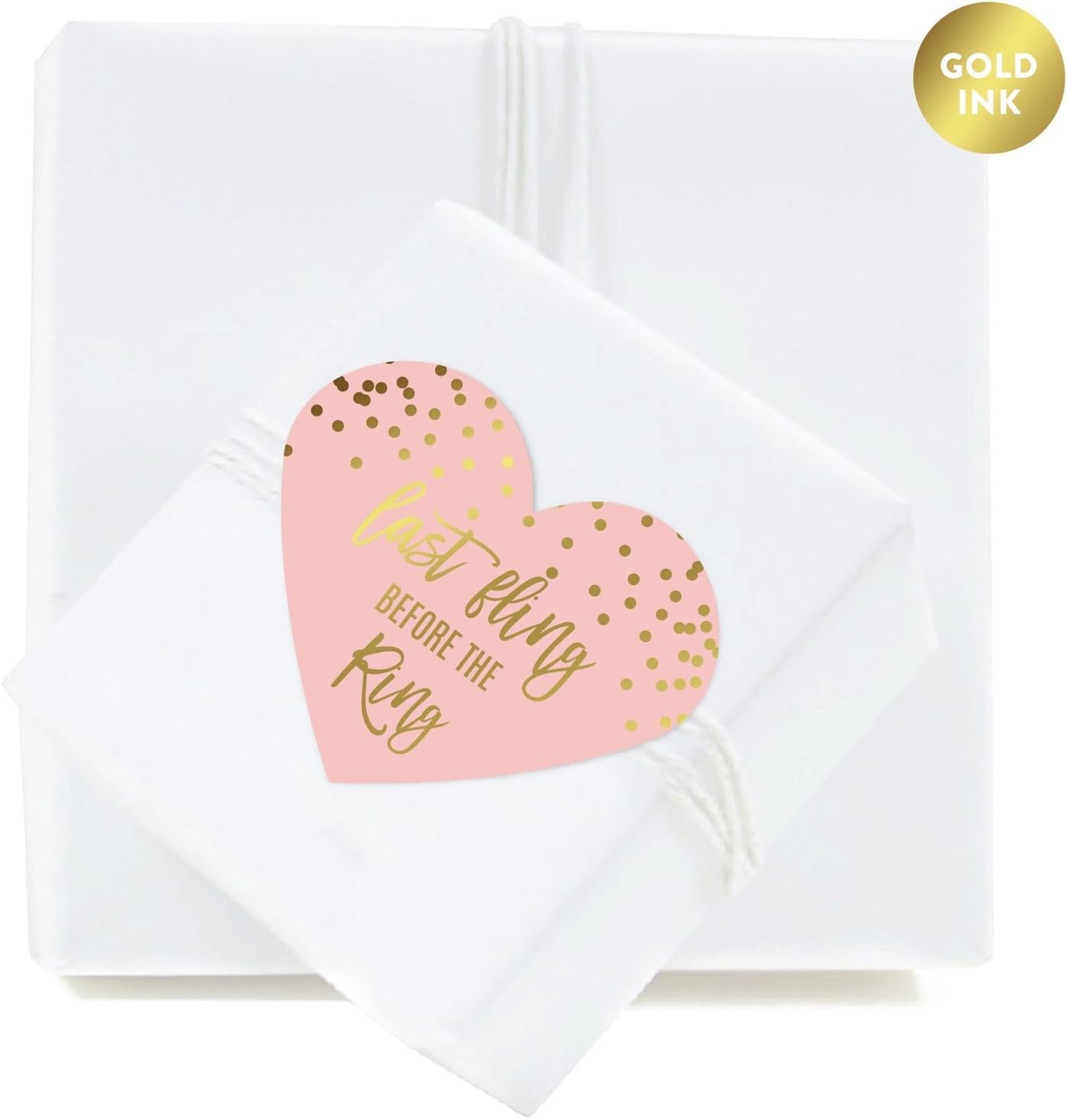 Andaz Press Blush Pink and Metallic Gold Confetti Polka Dots Bachelorette Party Bridal Shower Collection, Scavenger Hunt Game Cards, 20-Pack