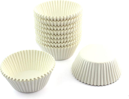 Standard Size Baking Cups Food-Grade Greaseproof Paper Cupcake Liners 200 Pcs (Natural)