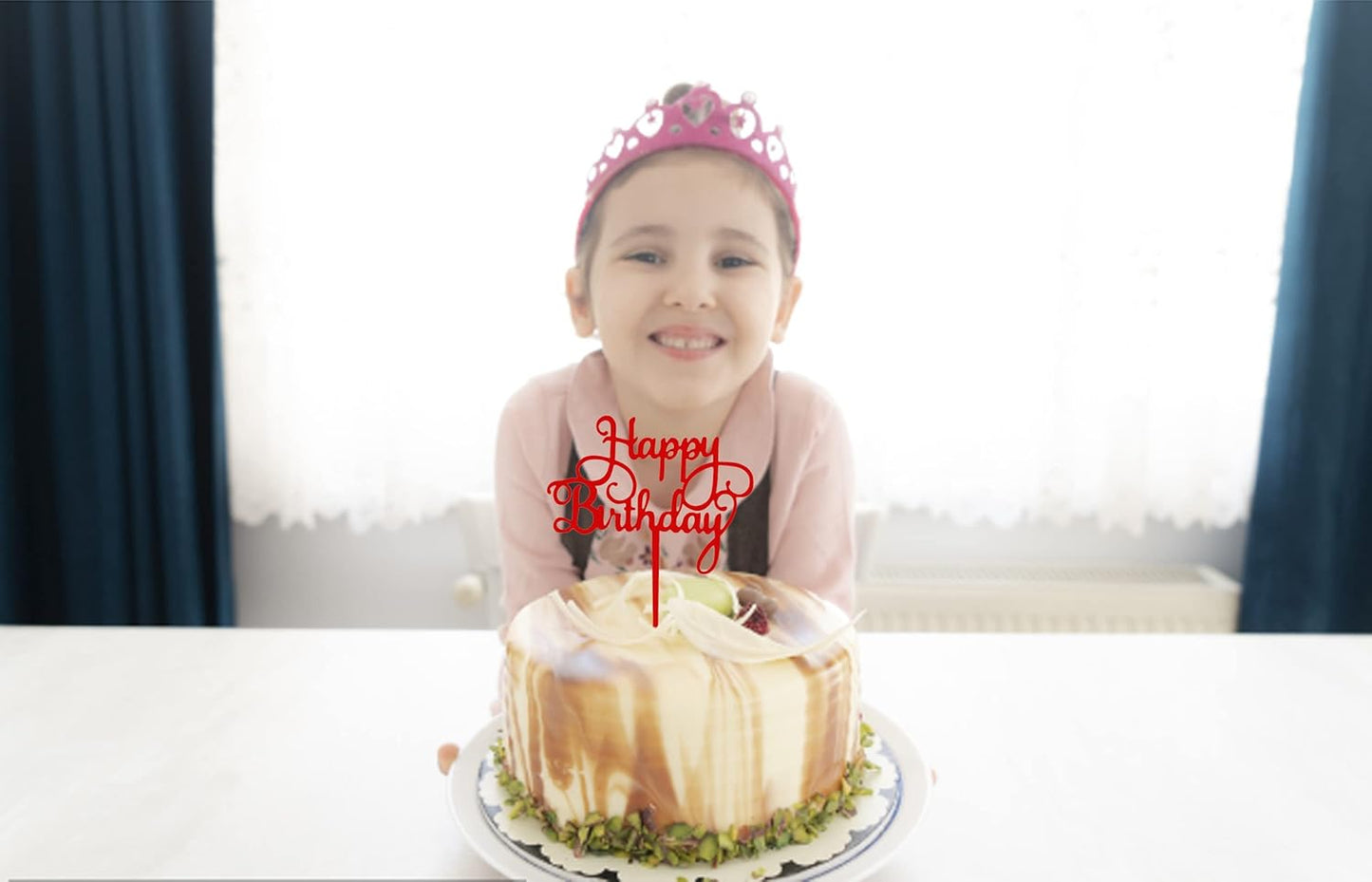 DIY Happy birthday Cake Topper Black Acrylic