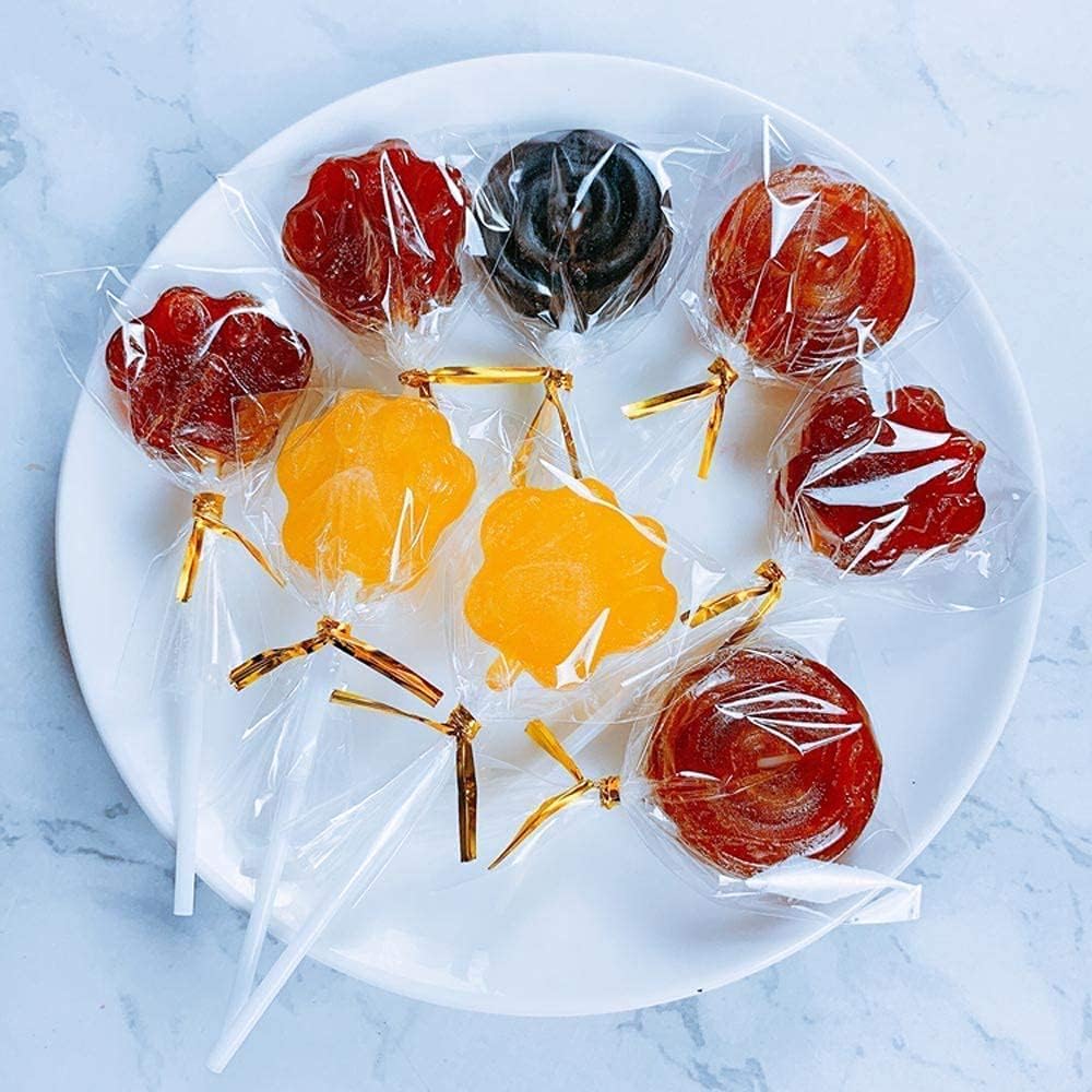 XLSFPY 100PCS Clear Cellophane Bags, 5x7 Small Treat Bags with Ties, Cake Pop Bags, Candy Bags, Goodie Bags, Rice Crispy Treat Bags, Clear Bags for Favors Birthday Party (5'' x 7'')
