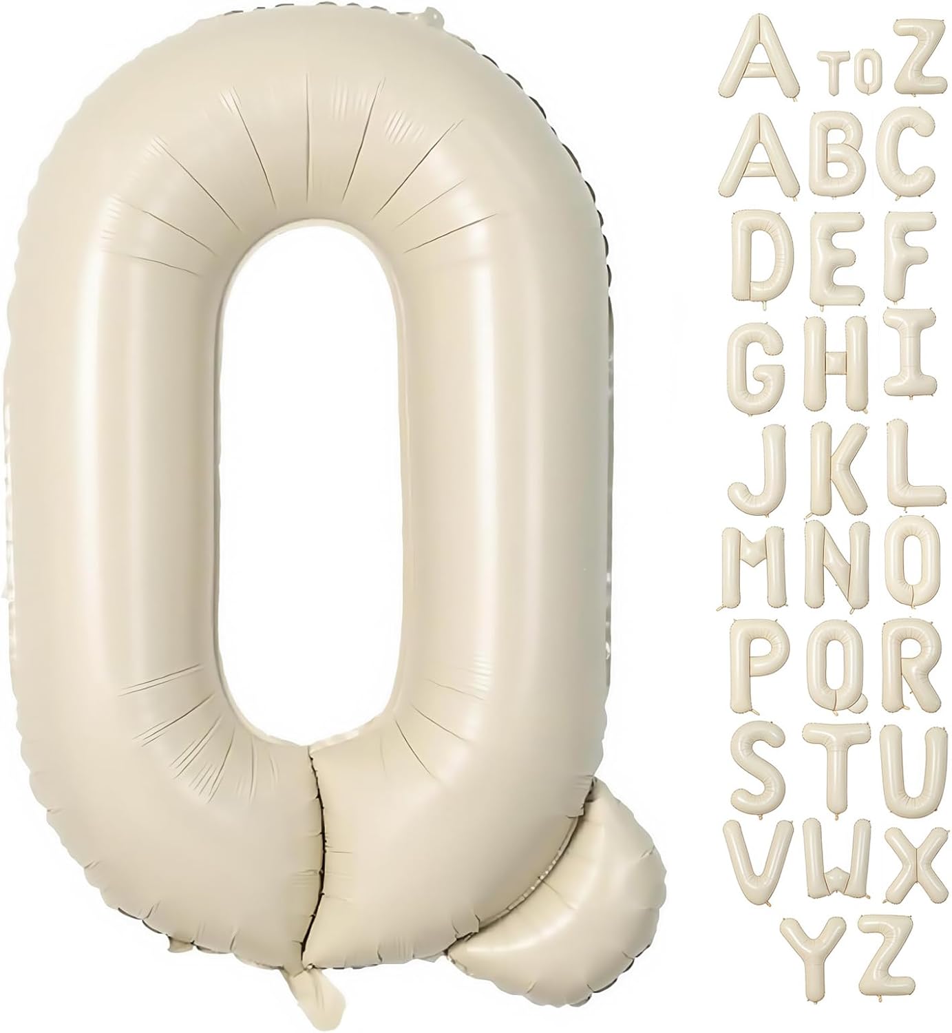 Cream Letter A Balloons,40 Inch Balloons Letter A Mylar Helium Large A Balloon for Birthday Party Anniversary Decorations