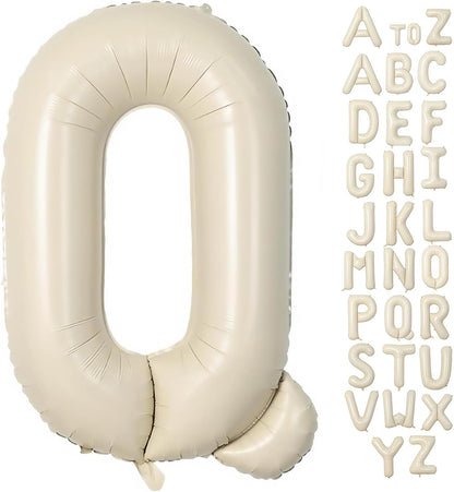 Cream Letter A Balloons,40 Inch Balloons Letter A Mylar Helium Large A Balloon for Birthday Party Anniversary Decorations