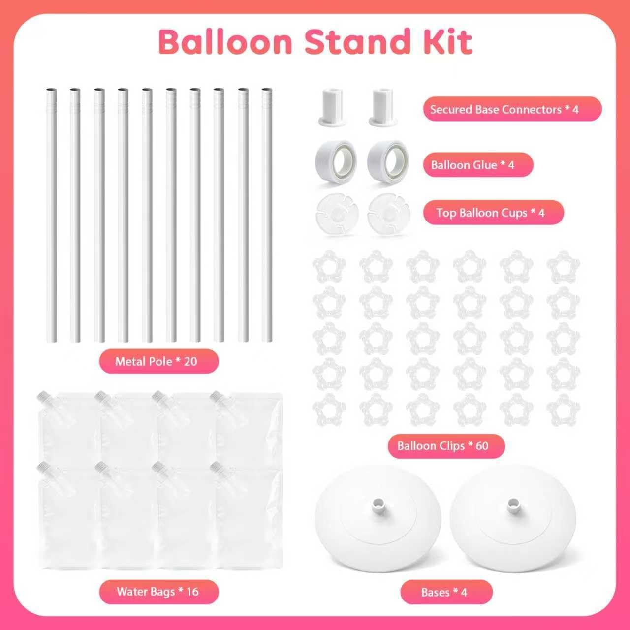 Tamodan 2026 Upgraded and Reinforced Balloon Column Kit Set of 2, 79 Inch Balloon Tower Reusable Metal Spiral Design, Balloon Stands for Floor Weddings, Baby Showers & Balloons Not Included.