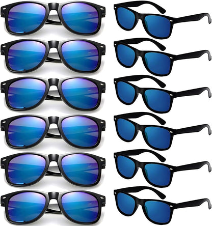 Party Sunglasses Bulk - Adult Retro Plastic Pack of 12 Vintage Sunglasses for Men Women - Party Favors