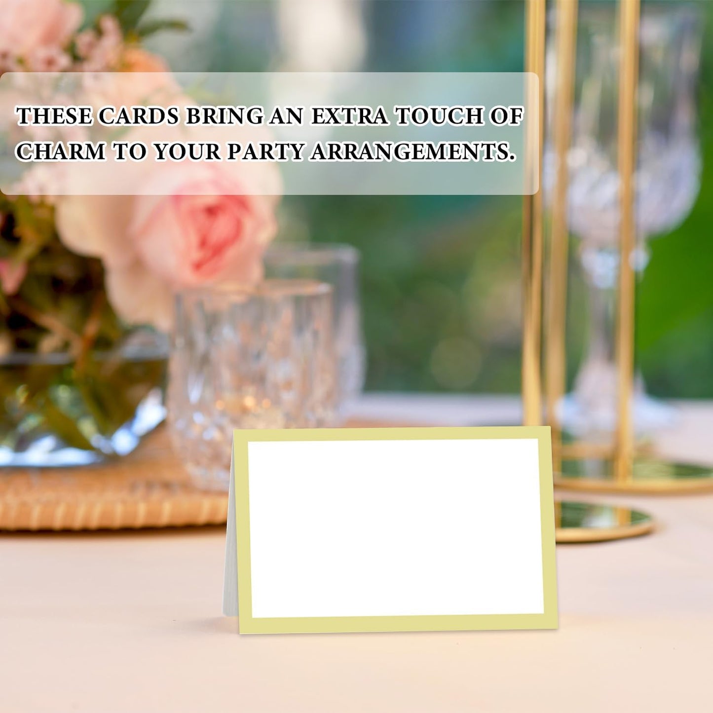 Blue Floral Place Cards for Table Setting, Birthday Baby Shower Folded Tent Cards Wedding Seating Cards for Bridal Shower, Anniversary, Engagement Food Name Card for Party Decoration, 25pcs /A10