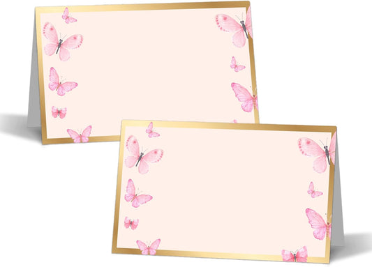 Dinosaur Table Place Cards - 25PCS Tent Cards - Tropical Dino Themed Food Lables - Name Place Cards for Table Setting - Name Cards for Birthday Party Baby Shower - Scored for Easy Folding -10