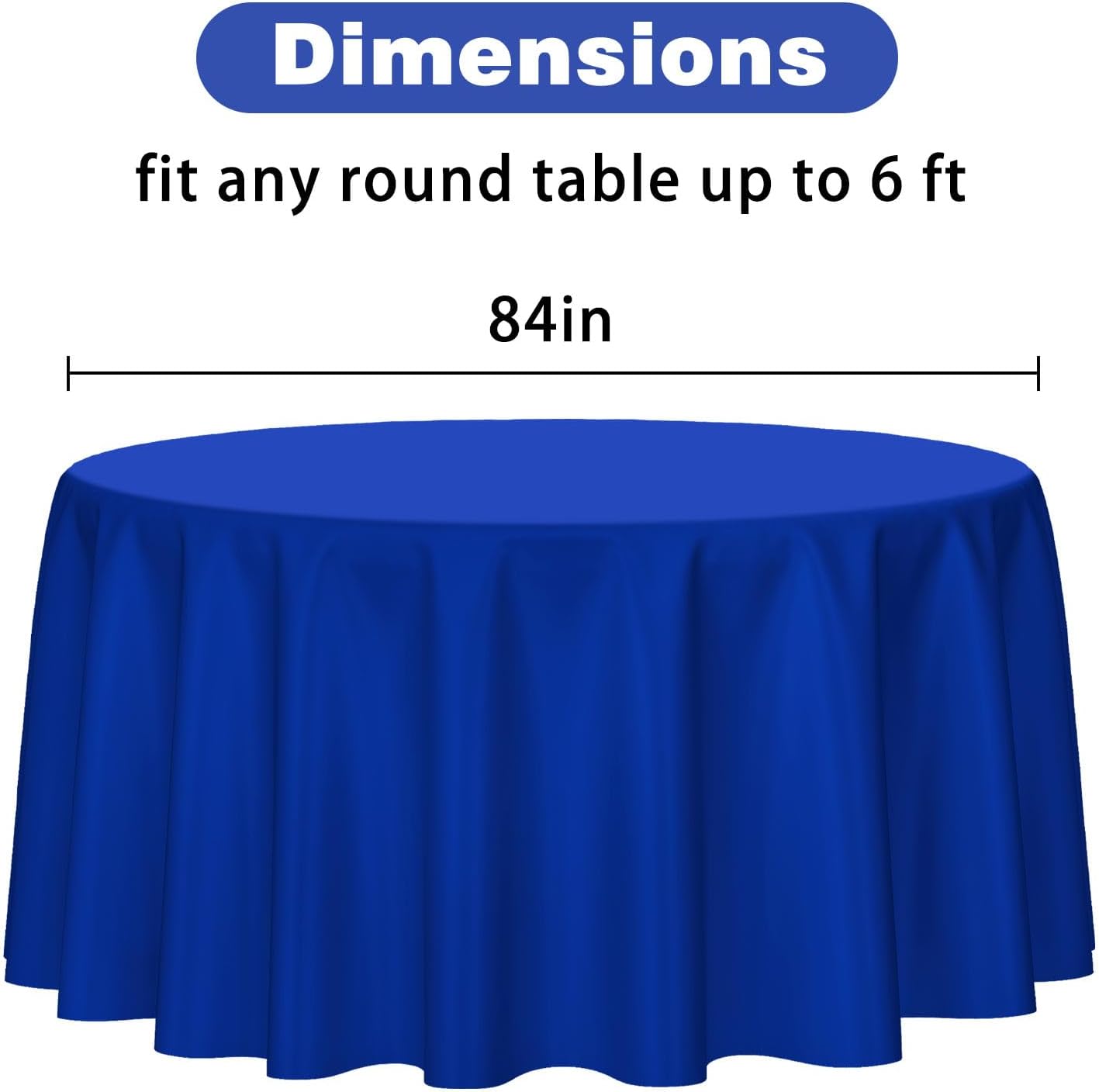 Kopokita 2PCS Black Plastic Tablecloths 54 x 108 Inch, Disposable Table Cloths Rectangle Party Table Covers