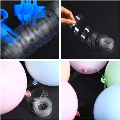 Balloon arch kit and Balloon Garland Kit, 2 Pack Balloon Garland Strips - 2 Pack Balloon Glue Point Dots Stickers - 2 Balloon Tie Tools and 20 Balloon Clips for Ballon Arch kits Party Wedding Birthday