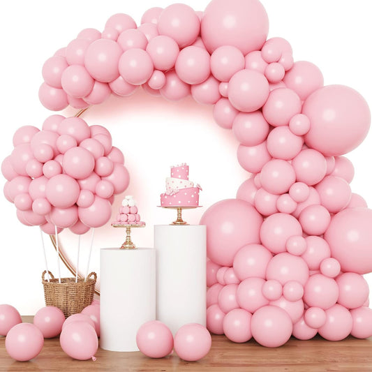 RUBFAC Gold Balloons 129pcs Different Sizes 18 12 10 5 Inch, Metallic Gold Balloon Garland Arch Kit for Graduation Party Wedding Holiday Happy Birthday Decoration - Colors A