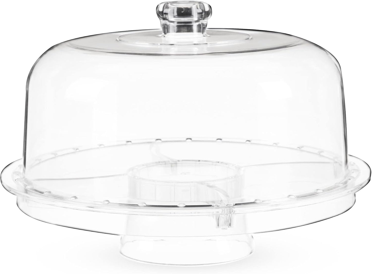 Twine Melamine Cake Stand, Cupcake Display Home Decor Food and Dessert Serving Accessory, 11.5 x 8 Inches, White, Set of 1