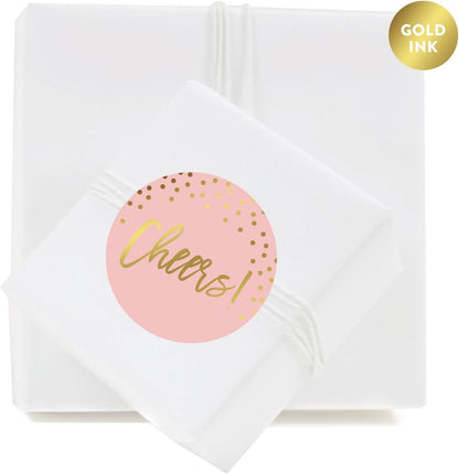 Andaz Press Blush Pink and Metallic Gold Confetti Polka Dots Bachelorette Party Bridal Shower Collection, Scavenger Hunt Game Cards, 20-Pack
