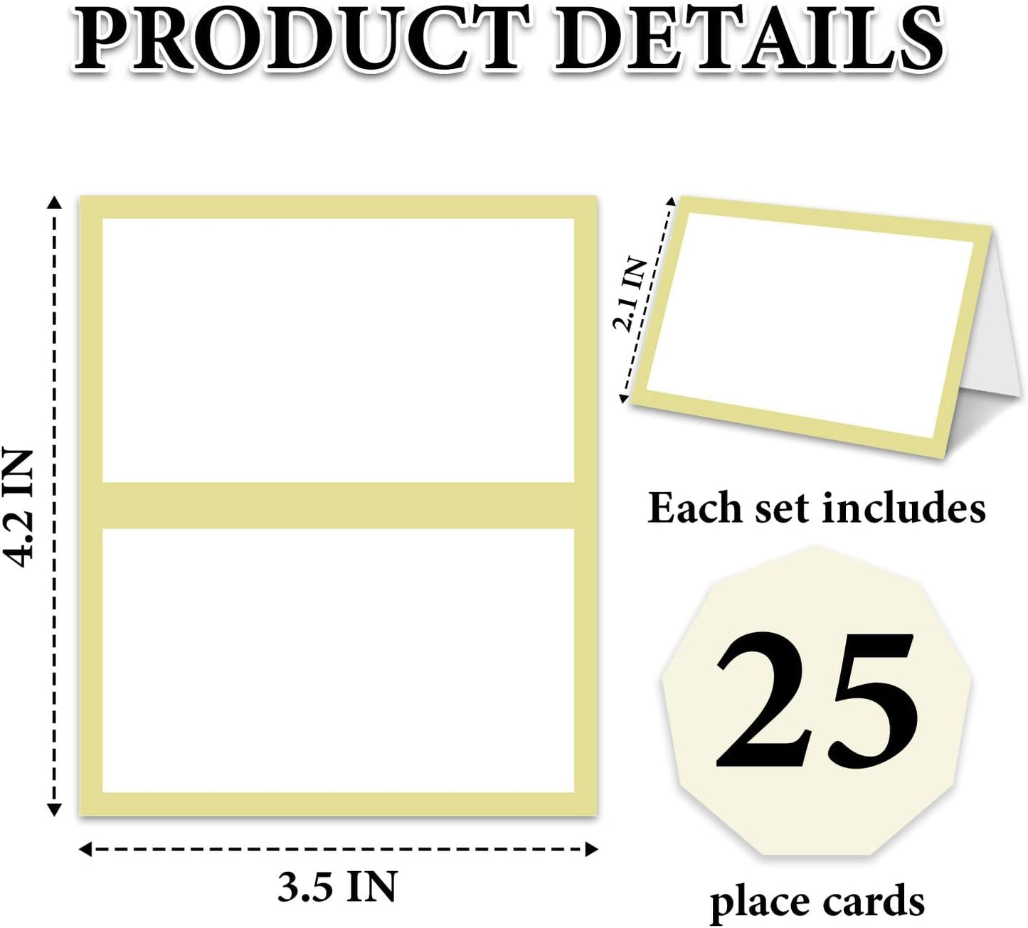 Blue Floral Place Cards for Table Setting, Birthday Baby Shower Folded Tent Cards Wedding Seating Cards for Bridal Shower, Anniversary, Engagement Food Name Card for Party Decoration, 25pcs /A10