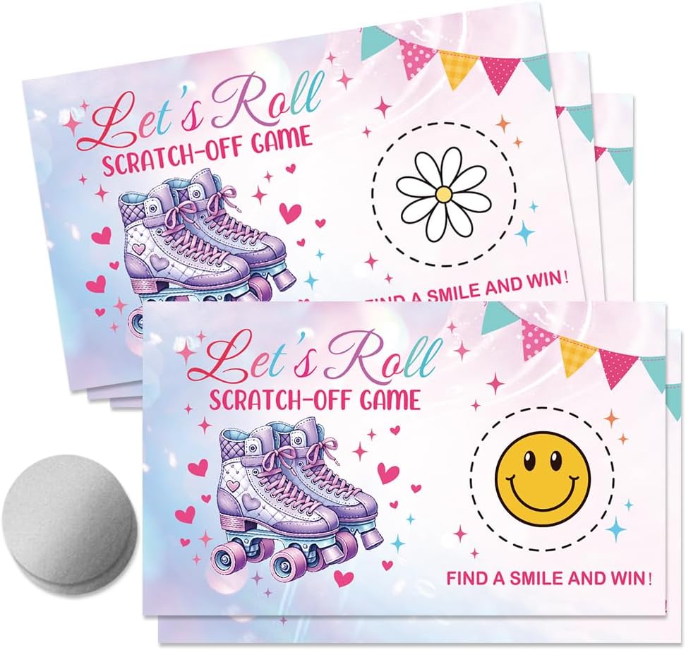50 Pcs It's Race Time Go Scratch off Game Cards, Funny Racing Party Scratch Cards, Karting Theme Birthday for Teens Adults, Racing Lottery Prize Raffle Tickets, Birthday Game Supplies