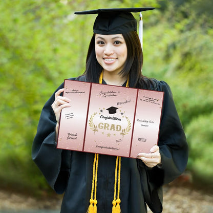 Graduation Decorations 2026, Black Gold Graduation Guest Book, Class of 2026 Grad Guestbook for Graduates Signature Congrats Grad Graduation Party Decorations Favors Supplies Gifts Idea Table Decor