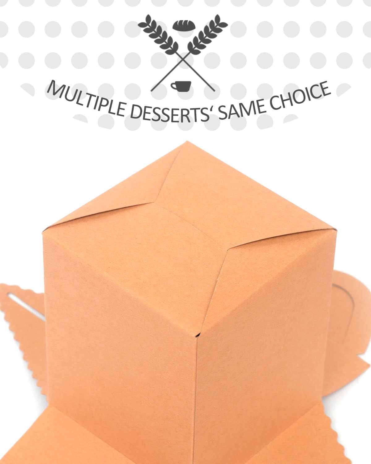 qiqee 60pcs Cupcake Boxes Individual Disposable White Single Box with Window 3.6 * 3.6 * 4.3inch Cupcake Containers/Holders
