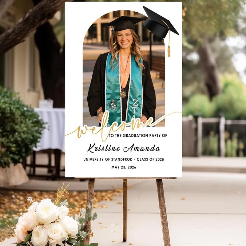 Personalized 2026 Graduation Party Welcome Sign, Minimalist Grads Decor, Class of 2026 Graduation Party Poster, Custom Graduation Party Sign, Congrats Grad Decorations Design 2