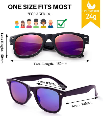 Party Sunglasses Bulk - Adult Retro Plastic Pack of 12 Vintage Sunglasses for Men Women - Party Favors