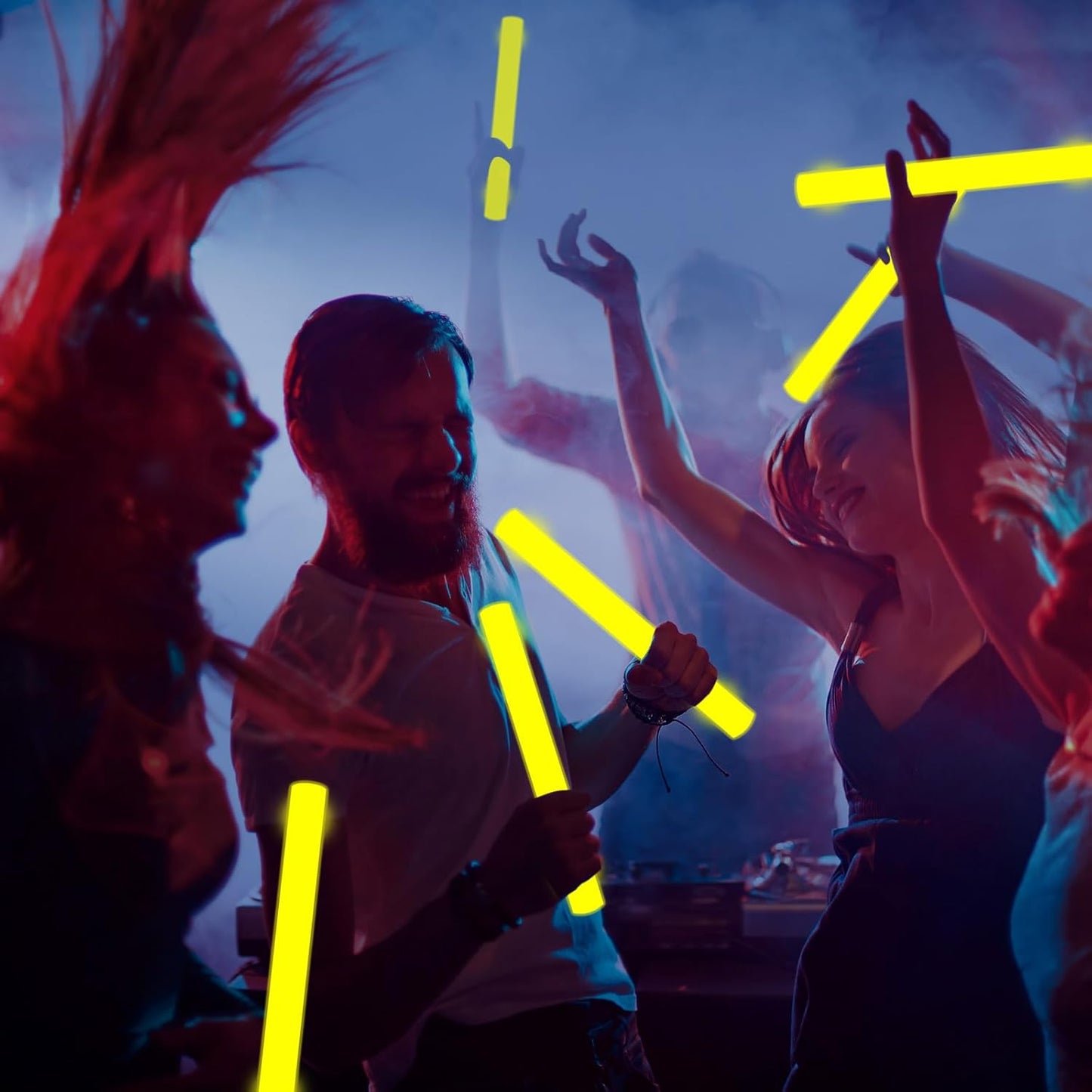 Glow Foam Sticks Bulk, 24 Pcs Red Giant LED Light Up Sticks 3 Modes Flashing Glowing Baton Wands Party Supplies for Wedding, Raves,Concert,Birthday,Christmas, Halloween,Sporting Events