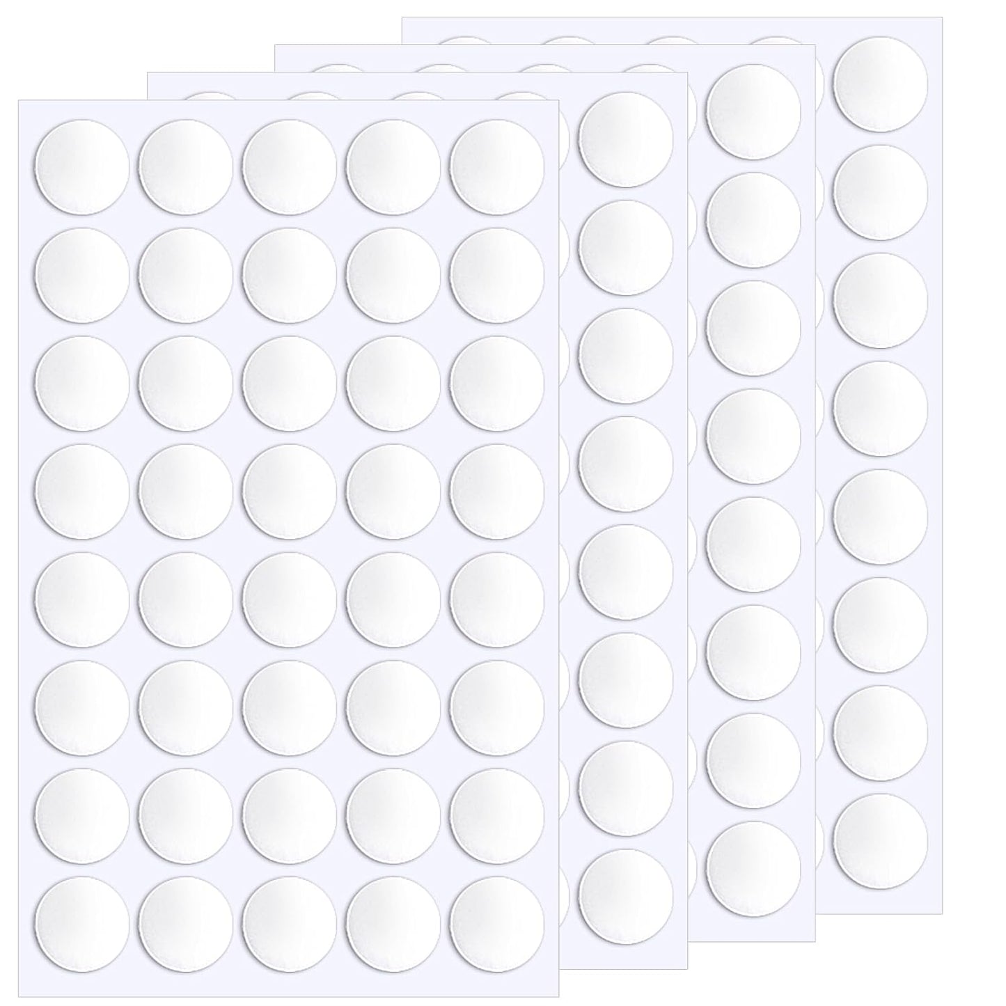 JANYUN 140 Pieces Adhesive Dots,Removable Round Putty Clear Tack No Trace Small Tape Stickers for Wall Hanging Festival Poster Office Party Decoration Picture Crafts