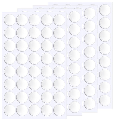 JANYUN 140 Pieces Adhesive Dots,Removable Round Putty Clear Tack No Trace Small Tape Stickers for Wall Hanging Festival Poster Office Party Decoration Picture Crafts