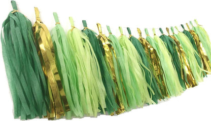 Tissue Paper Tassels Paper Tassel Garland Banner Table Decor Party Tassels Banner Wedding Birthday Baby Shower Nursey Party Decorations Supplies (20, Rose Gold+Pink+Rose Red+Lt-Pink)
