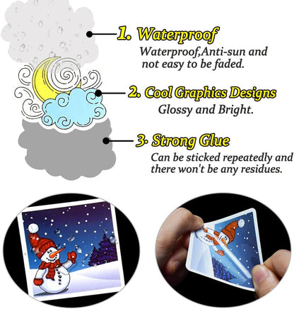 QTL Neon Stickers for Teens & Students Prizes, Waterproof Vinyl Party Favor Stickers, School Rewards, Water Bottle and Laptop, 50PCS - Colors A