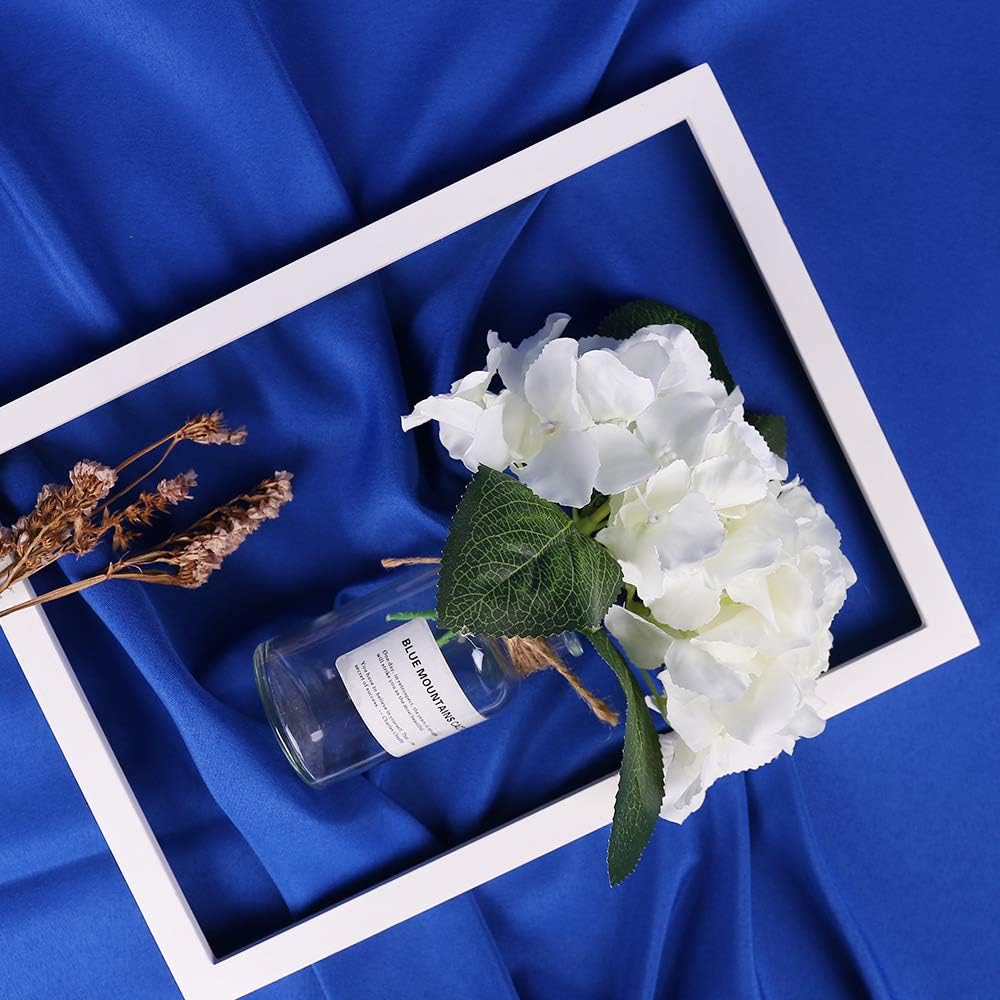 GFCC 8FTX10FT White Backdrop Background for Photography Photo Booth Backdrop for Photoshoot Background Screen Video Recording Parties Curtain