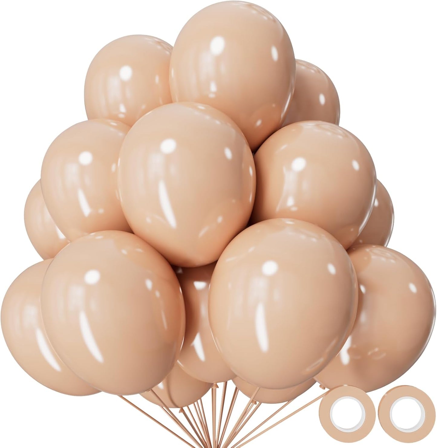 110pcs Black Balloon 12 inch, Black Latex Balloons for Birthday Party Baby Shower Wedding(with 2 Ribbons). - Colors A