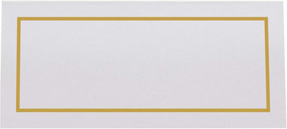 Single Line Border Printable Place Cards, Gold (Choose Color), Set of 60 (10 Sheets), Laser & Inkjet Printers - Wedding, Party, Dinner, and Special Events - Made in the USA