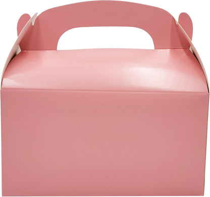 The Dreidel Company 12-Pack Black Gable Treat Boxes, Goodies Favor Box for Kids Birthday, Candy Boxes Party Favors, Weddings Events, Baby Shower, 6.25" x 3.5" x 3.5" Inch