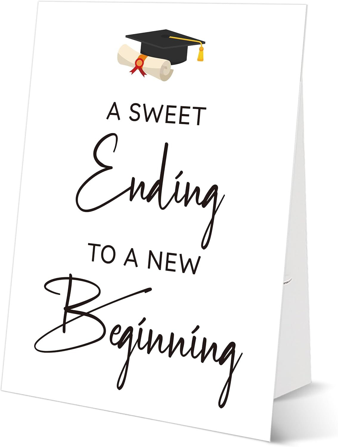 Graduation Tabletop Sign, Guestbook Sign, Include One 8×11 Signs with Holder, Graduation Party Signs for Class of 2026, High School College Grad Decoration - QF02