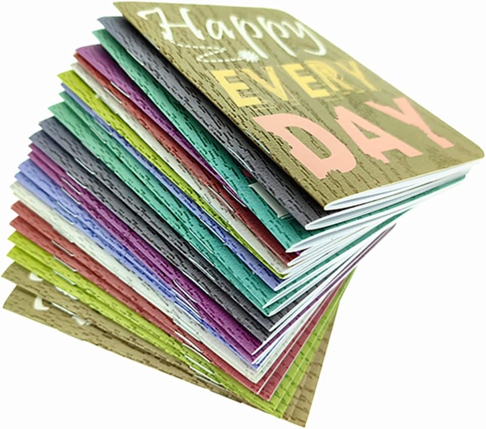 ALIMITOPIA 24pcs Mini Notebook Portable Pocket Notebook Journal Steno Memo MiniDaily NotePad,3.5X5 inches,24 sheets,College Ruled Pages(Cartoon Animals)