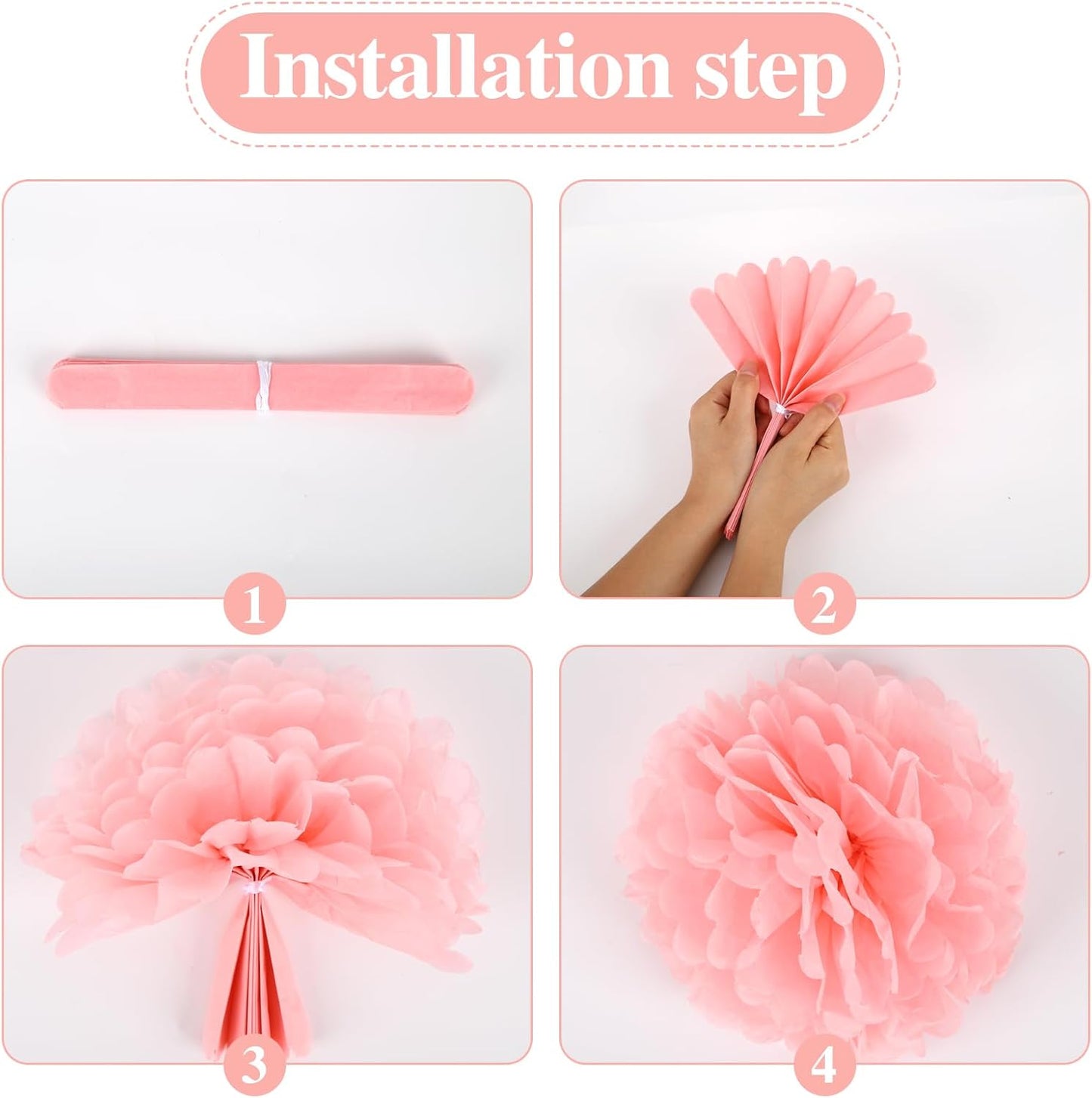 BestoFun 16 PCS Sage Green Party Decorations Tissue Paper Flowers Christmas Party Decors Hanging Pom Poms Decorations for Xmas New Year Winter Holiday Decorations
