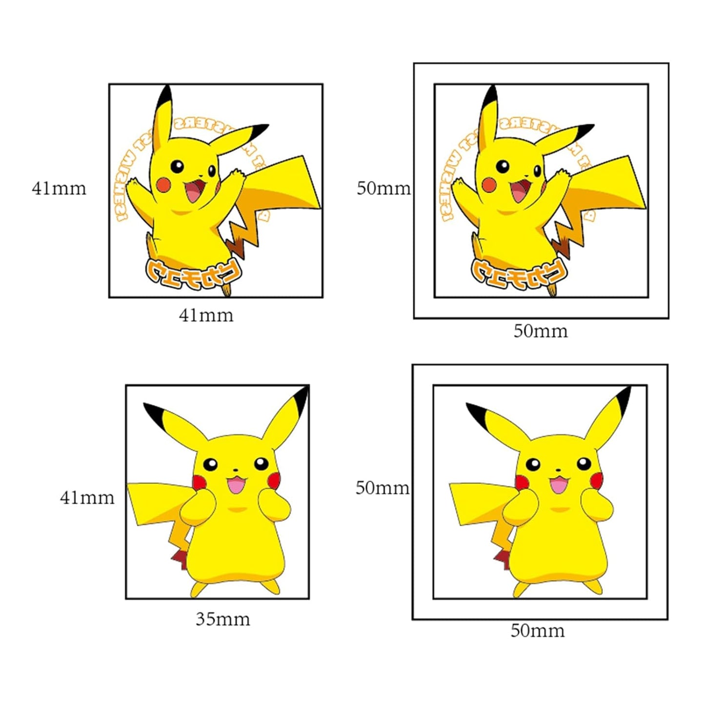 20 Sheets Cute Pokemon Temporary Tattoos for Adult, Cool Cartoon Decoration Sticker Gifts for Teen Activity Prizes Carnival Christmas Rewards