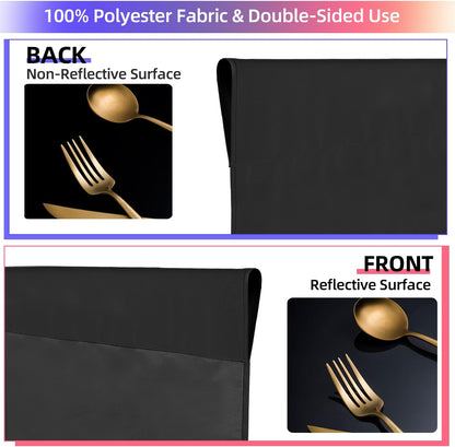 White Backdrop for Photoshoot, 10x10 ft Photo Backdrop Curtain Double-Side for Photography, Polyester Fabric White Background Screen for Photographic Studio Baby Picture Party Prop (Backdrop Only)