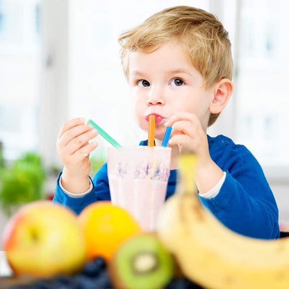 100 Pcs Jumbo Smoothie Straws,Colorful Disposable Wide-mouthed Large Straw.
