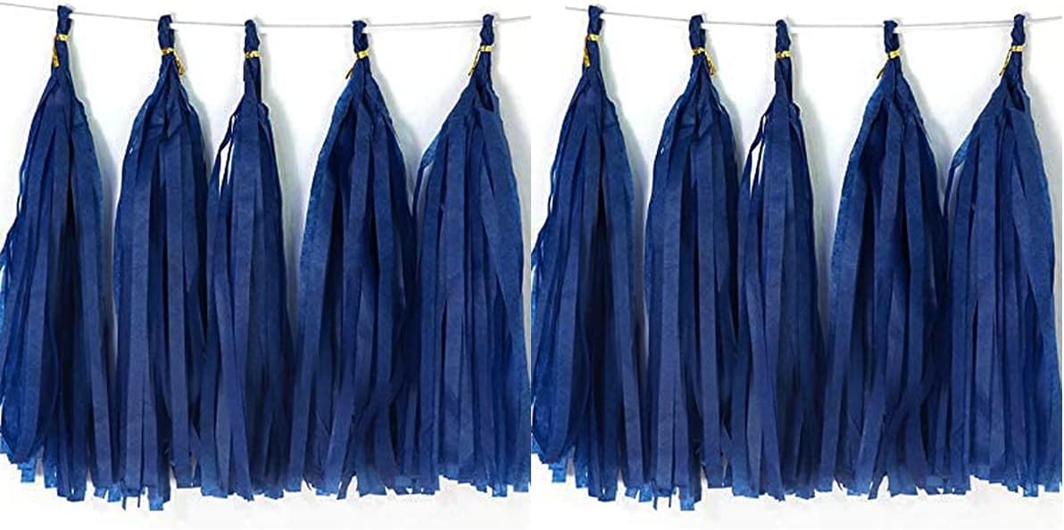 Tissue Paper Tassels Paper Tassel Garland Banner Table Decor Party Tassels Banner Wedding Birthday Baby Shower Nursey Party Decorations Supplies (20, Rose Gold+Pink+Rose Red+Lt-Pink)