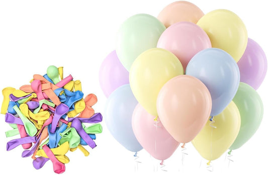 Bezente Red Balloons Latex Party Balloons - 100 Pack 12 inch Round Helium Red Balloons for Valentines Day Casino Theme Wedding Birthday Patriotic Party Decorations - Colors A