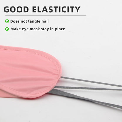 6-Pack Blindfold Sleep Mask for Party Games Travel Sleep Team Build Party Supply - Multicolor Eye Covers for Sleeping with Adjustable Strap - Sleeping Masks for Women Men