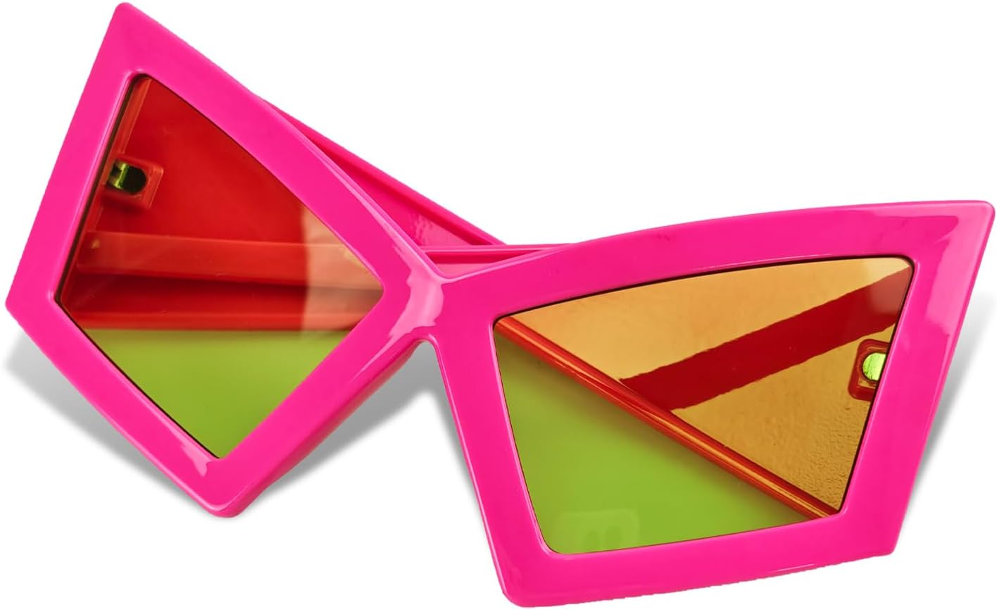 Funny Oversized Party Glasses Sunglasses Max Width 5.9", Hilarious Costume Accessories for Birthdays, Dance Parties