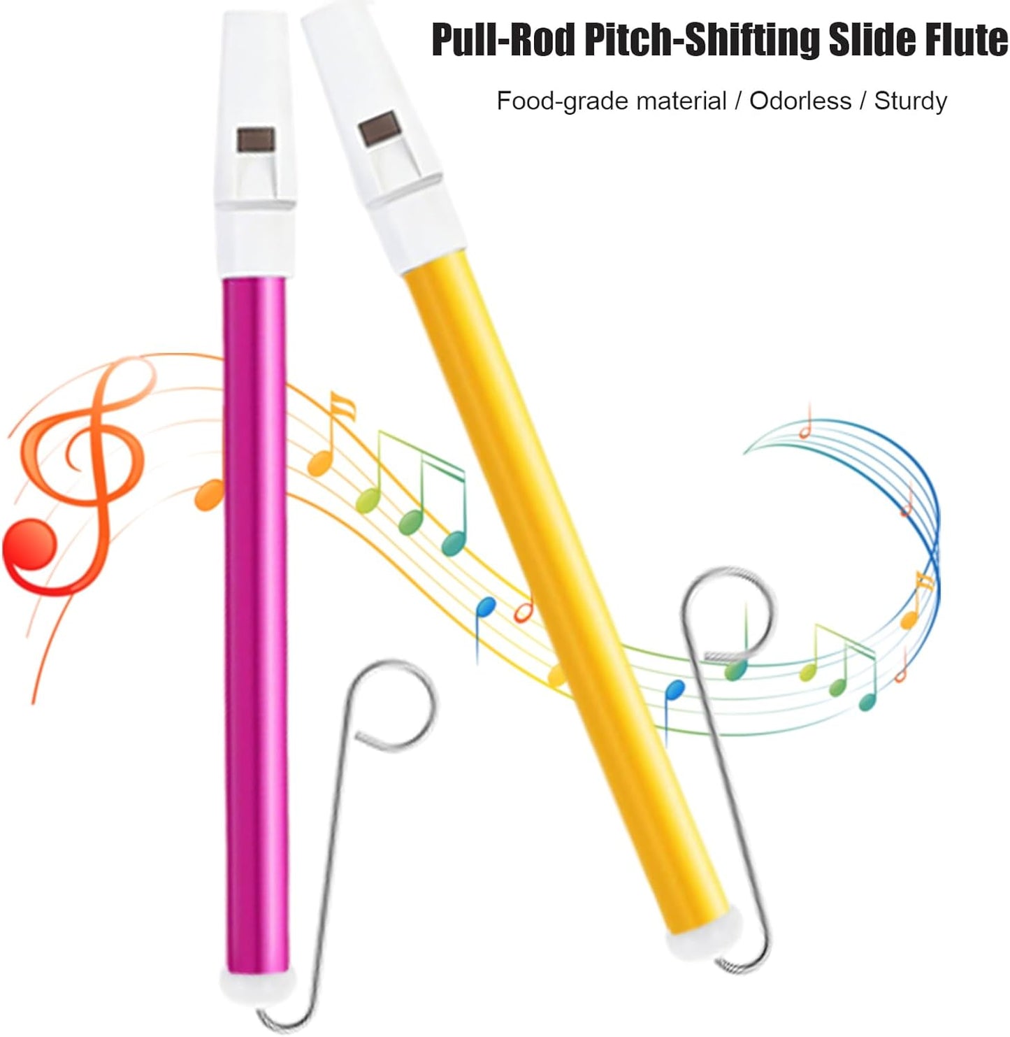 3 PCS Slide Whistle, Musical Instrument Sliding Whistles or Speech and Oral Muscle Training, Educational Games, Birthday Gifts, Party Favors Supplies Blow Noisemakers Loud Sound Cheer